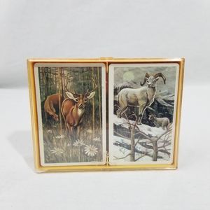 Vintage playing cards "nature's tranquility" Hallmark.